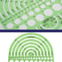 Pacific Arc Circles Radius Master Template Guide, 36 Perfect Circles from 1/2 Inch to 3 3/4 Inch Radius