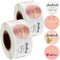Outus 1000 Pieces Handmade with Love Stickers - 1 Inch Foil Homemade Baking Labels for Weddings and Parties