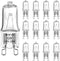 AHEVO G9 Halogen Bulb 25W 120V T4 JCD Type G9 Base 2 Pin