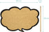Navaris Cork Board Bulletin Board, Thought Bubble Design 11 x 17 in, includes 5 Pins for Message Display