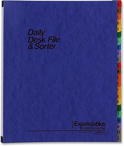 Pendaflex Daily A-Z Indexing Desk File/Sorter - Midnight Blue (11015)