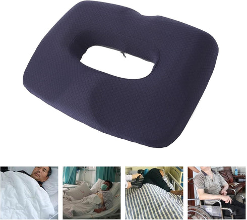 Nurnesy Office Chair Foam Cushion Hollow Design Breathable Butt Shaping Memory Foam Cushion Comfortable Hollow Out