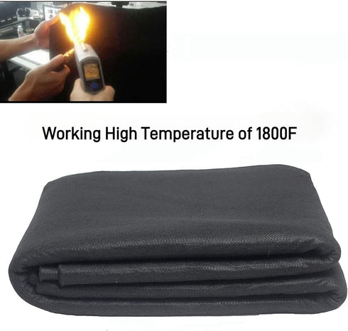 12"X12"X1/5'' Heat Shield Thermal Barrier Blanket - High Temp Protection Carbon Felt for Stove Welders, 2Pack