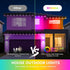 Wisada IP67 (50 RGB IC Outdoor String Lights, Permanent Outdoor Lights for House with Remote, DIY via App for Music