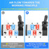 TAILONZ PNEUMATIC 1/4"NPT 5 Way 2 Position Air Lever Operated Valve, Manual Control