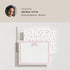 Set, Set 10, Minted Pink Bow Stationery of Flat Note Cards & Envelopes for Invitiations and Handwritten Thank You