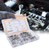 Flanged Hex Head Bolts Assortment Kit, 70 Pcs M5 Flange Hexagon Screws, Stainless Steel Hardware Accessory