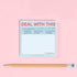 Knock Knock Deal with This Sticky Notes, Pastel Version, 3 x 3-inches Each, Pack of 8