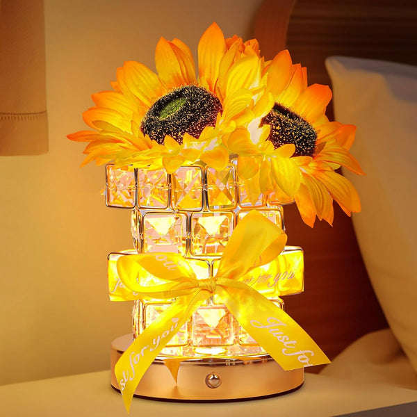 Sunflower Flower Table Lamp Gifts: Mothers Day Birthday Gifts for Women Mom