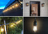 BRIMAX 6 Pack 2W LED Light Bulbs, Plastic LED Filament, 2700K Warm White, E26 Medium Base, Equivalent to 11w/20w/25w,