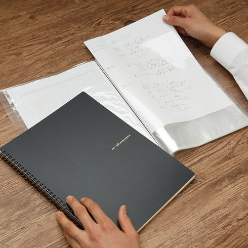 Maruman MNEMOSYNE Notebook, 11.69 x 8.66 Inches (A4), 7mm ruled, 70 Sheets (N199A), White