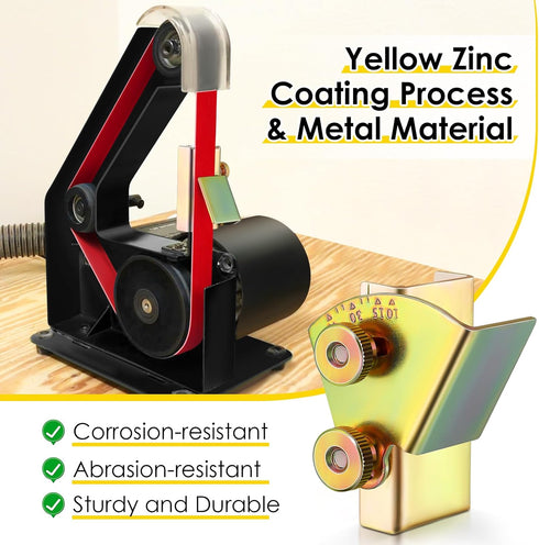 Feekoon Knife Sharpening Angle Guide, Adjustable for 1 x 30 Belt Sander, Corrosion Resistant Jig