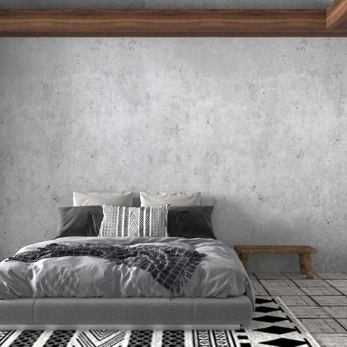 12x118 inch Light Grey Concrete Wallpaper, Peel and Stick Cement Contact Paper for Modern Industrial Style Decorative
