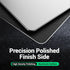HONKID Hard Metal Mouse Pad for Desk, Aesthetic Rigid Mousepad with Stable Rubber Base