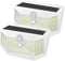 HMCITY 120 LED Solar Lights Outdoor with Motion Sensor and 3 Lighting