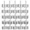 TOMETURE 50pcs 20g Hook Weights Set Chrome-Plated Lab Weights for Physics Experiments Science