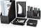 KINGFOM 5 PCS/SET Pu Leather Desk Organizer - File Holder Accessories, Magazine Storage Rack & Pen Holder