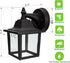 E26 60W Bulbs 1-Pack LIT-PaTH Outdoor Wall Lantern, Wall Sconce as Porch Lighting Fixture, Medium Base Max., Aluminum