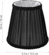 5.70X5.70X5.11 Inch Holibanna Clip-on Cloth Lampshade Cover for Chandelier Table and Floor Lamps Soft Diffuse Lighting