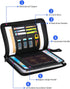 Fireproof Document Folder with 13 Pockets, Waterproof File Organizer for Important Papers, A4/Letter Size Fire Safe Case