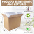 aromeili Frozen Food-15.7" 11.8" 7.87" (6 Pack),Large Packing,Reusable Insulated Shipping Boxes for Shipping x x Foil