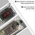 QILIPSU Junction Box with Mounting Plate, 110x80x70mm, Grey Plastic DIY Electrical Project Case, IP67 Waterproof
