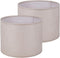 CREATCABIN 2 Sets Drum Lamp Shade 13" Top x 13" Bottom x