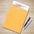 EnDoc 10 x 13 Clasp Envelopes - 10 Pack Brown Kraft Catalog Envelopes with Clasp Closure & Gummed Seal, 28lb Heavyweight