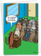NobleWorks - 1 Funny Animal Card for Birthdays - Pet Cat and Dog Humor, Birthday Notecard with Envelope