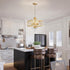 K9 Farmhouse Crystal Chandelier Gold Modern Crystal Ceiling Chandelier Lighting Fixture, Hanging Pendant Light Fixture