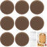 OMASUNB 8 Pcs 1.57Inch Circular Cutting Board Feet Reusable Rubber Feets for Cutting