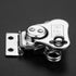 Yetaha Butterfly Twist Latch Spring Loaded Toggle Clamp Toolbox Lock Hasp Rotary Clasp (2.20" X 2.09" Silver)