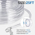 1/2"I.D 5/8"O.D, 25 x Feet Clear Vinyl Tubing PVC Tubing, Flexible Plastic Tube, High Temp Pure Silicone Hose for Home