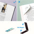WAVEYU Magnetic Bookmarks for Women and Men, Assorted Page Markers for Book Lovers, 10 Marble Designs for School and