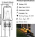 GY6.35 Bulbs, 120V 50W Bulb 2 T4 G6.35 Bulb, Dimmable 2700K 2 Bulb 10 Pack Light Crystal Clear Halogen Pin, JC Bi-Pin