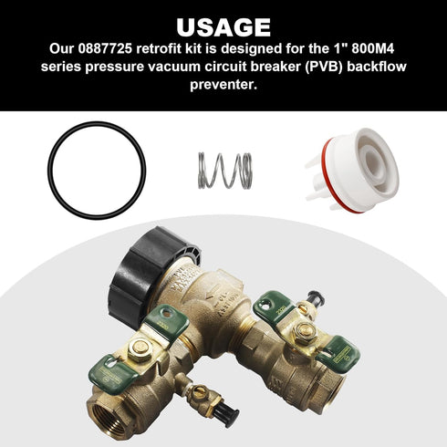 Watts 800M4 1/2" & 3/4" Vent Float Repair Kit, Freeze Resistant, Fits 0887725 887725 RK 800M4-FR-V