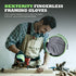 Framer Work Gloves - Fingerless Framing Gloves, Open-Finger Carpenters Gloves, High Dexterity Durable Fit