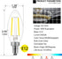 Dimmable E12 Bulb,60 B11 Bulbs, 5000K, 550LM, 5 12pk energetic smarter lighting LED Candelabra Watt Equivalent LED