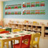 60pcs Set Christmas Theme Cutouts Xmas Trains Bulletin Board Decoration Christmas Train Paper Cut-Outs Classroom Decor