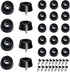 TRUSTORIC Soft Cutting Board Rubber Feet, Non Slip Round Black Cutting Board Rubber
