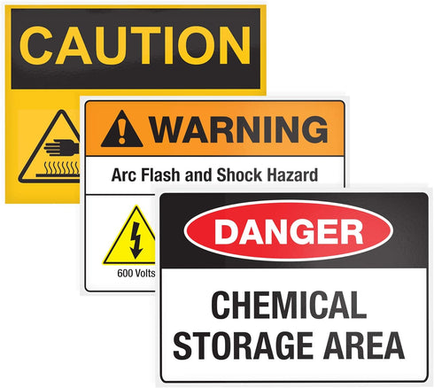 Avery Printable Warning Signs, 7" x 10", Water/Chemical Resistant, 15 Removable Labels