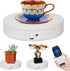 Foxvee Turntable,360 3D Scan(7.87inch/White) Remote-Controlled Motorized Silent Spinning Display Stand,Speed-Adjustable