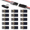 25 PCS Double-Wire Plug-in Connector for 2 Pin 2 Way LED Strip Lights with Locking Buckle