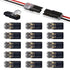 25 PCS Double-Wire Plug-in Connector for 2 Pin 2 Way LED Strip Lights with Locking Buckle