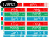 wootile 1.5 1/4 inch 180 Hebrew Kosher Sticker Labels Meat Dairy Parve Stickers x Blue Dairy Red Meat Green Pareve