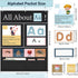 Blosssound 34 27 103 x All About Letter Pocket Chart ABC Flash Cards Letter of The Day Week Chart Alphabet Tracing