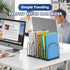 Simple Trending 9 Section Metal File Sorter Organizer for Desk Home Office, Black by Simple Trending