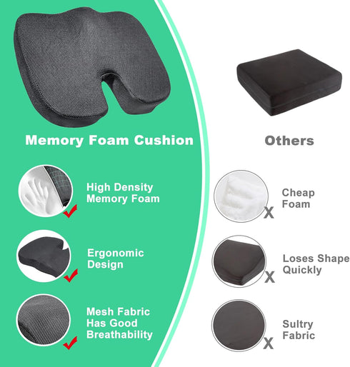 Seat Cushion for Tailbone Pain Relief, Office Chair Cushion.