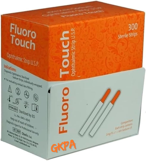 GKPA Pack 300 Ophthalmic Fluoro Touch Strips of Strips