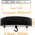 Sturkit 7.9inch Ceiling Canopy Kit with Hook, Ceiling Plate for Pendant Light with All Mounting Hardware,Black